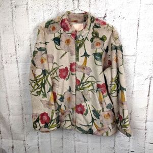 Anthropologie Hutch Florita Faux Fur Jacket Size Large L oversized XL